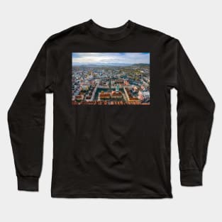 Jelenia Gora city center aerial view Long Sleeve T-Shirt